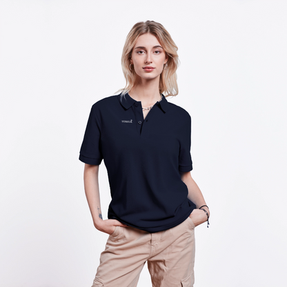 Unisex Organic Polo Shirt - navy