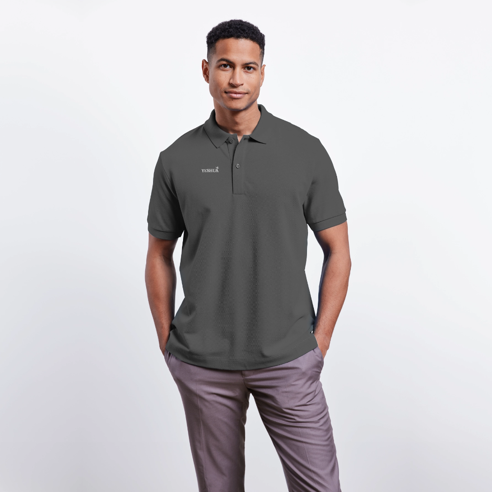Unisex Organic Polo Shirt - anthracite