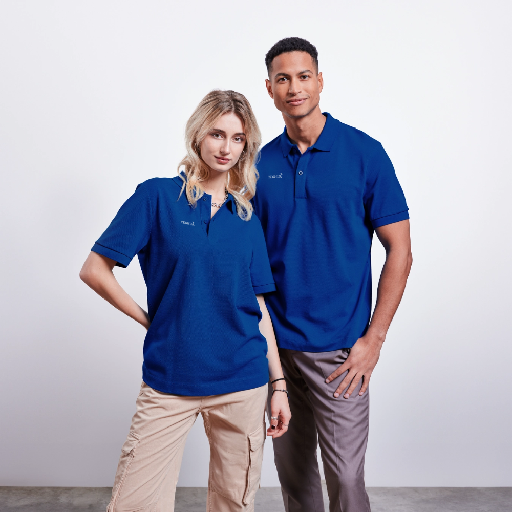 Unisex Organic Polo Shirt - majorelle blue