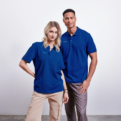 Unisex Organic Polo Shirt - majorelle blue