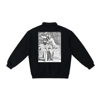 Heavyweight Polo-Collar Sweatshirt