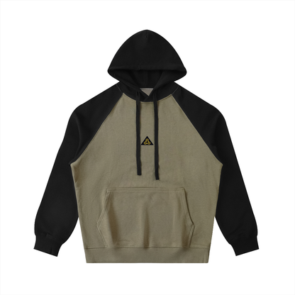 Color-Block Raglan Sleeve Hoodie