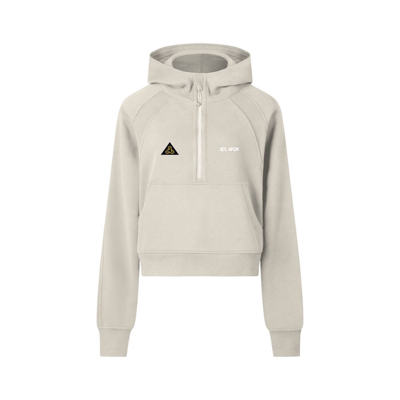 Cropped Half-Zip Hoodie