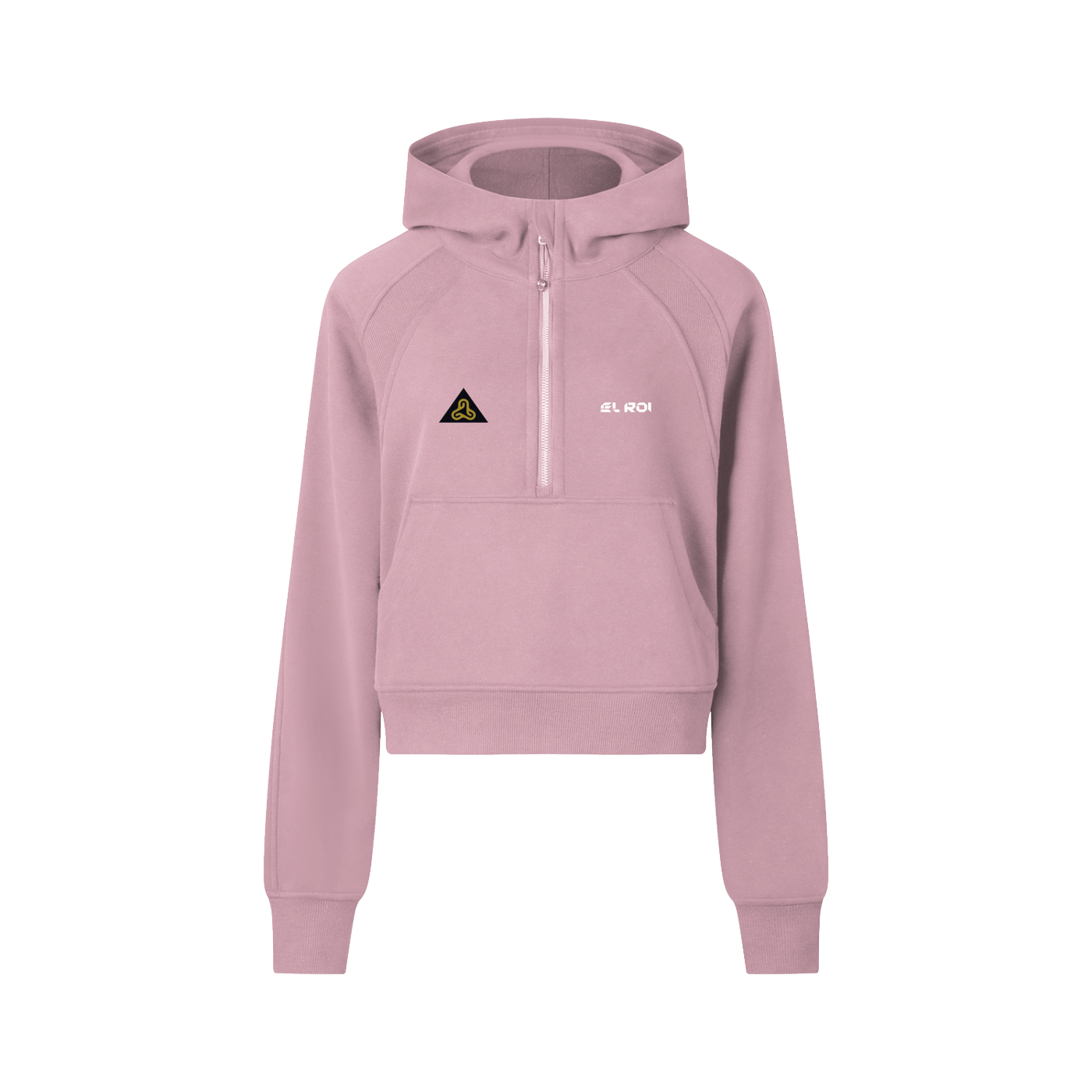 Cropped Half-Zip Hoodie