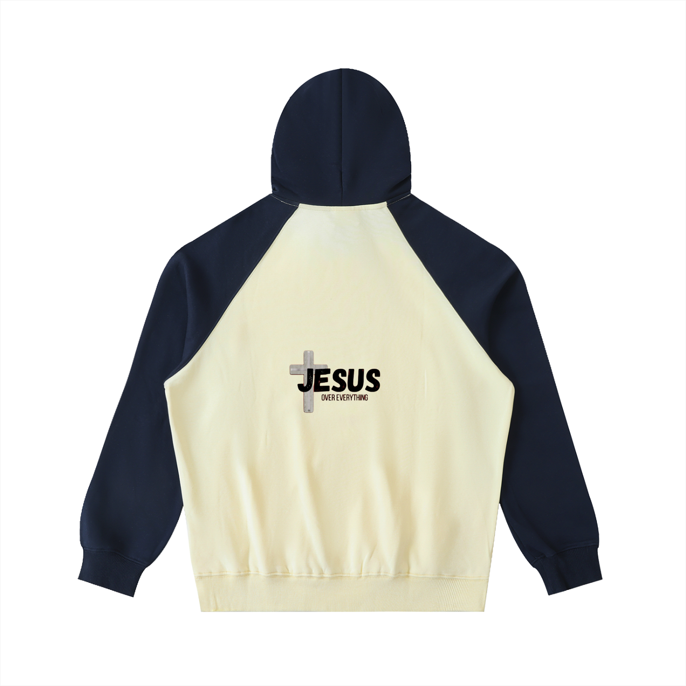 Color-Block Raglan Sleeve Hoodie