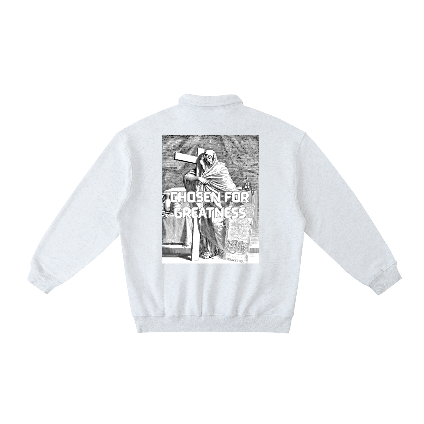 Heavyweight Polo-Collar Sweatshirt