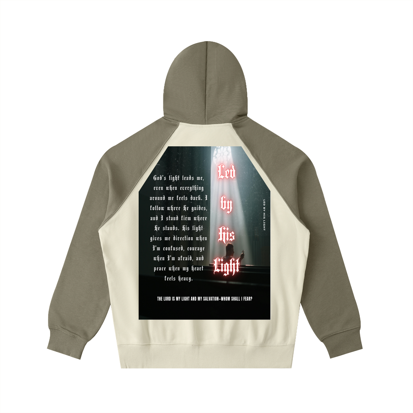 Color-Block Raglan Sleeve Hoodie