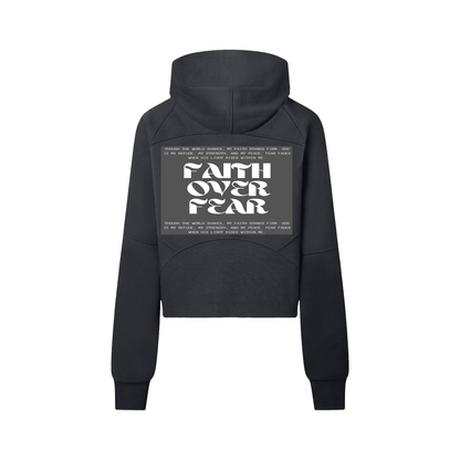 Cropped Half-Zip Hoodie