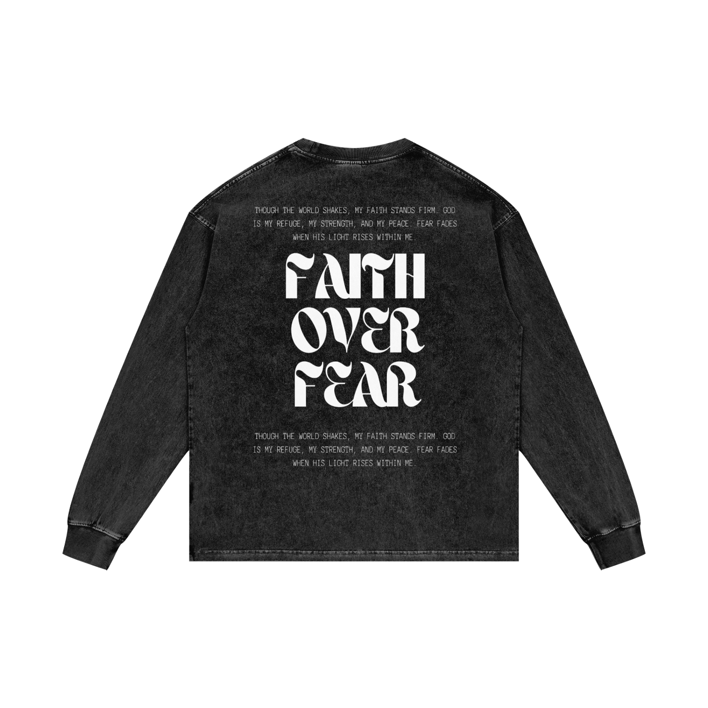 Acid Wash Oversize Long Sleeve T-Shirt