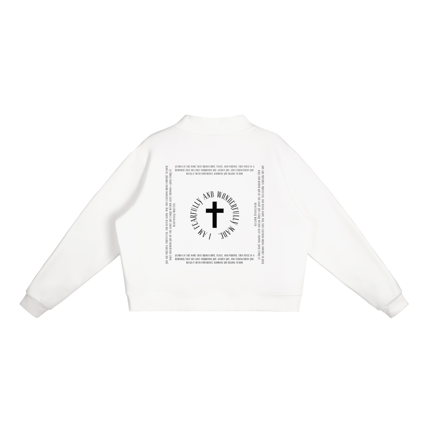 Essential Fleece Mock-Neck Crew Sweatshirt
