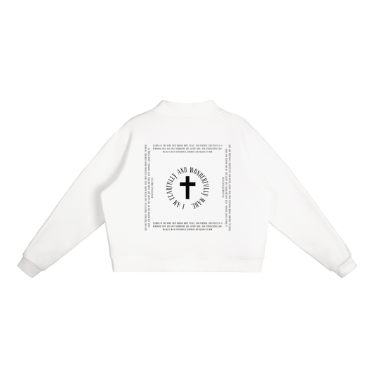 Essential Fleece Mock-Neck Crew Sweatshirt