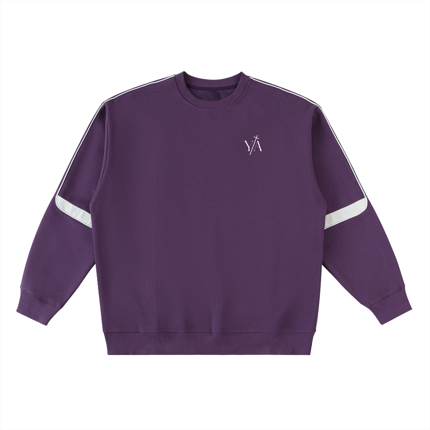 Oversized Crewneck Taped Sweatshirt