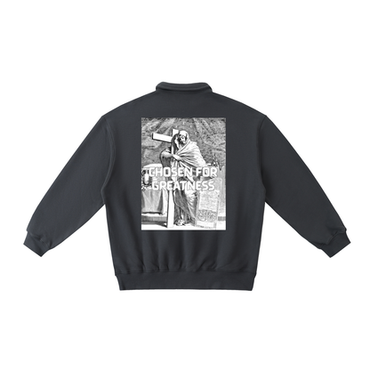 Heavyweight Polo-Collar Sweatshirt