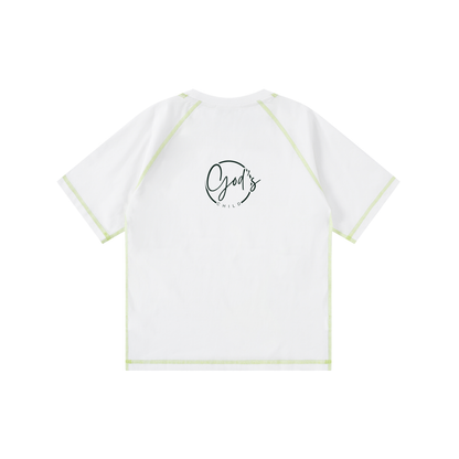 Loose Contrast-Stitched Kids' T-Shirt