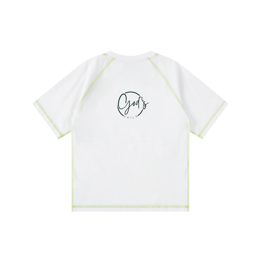 Loose Contrast-Stitched Kids' T-Shirt