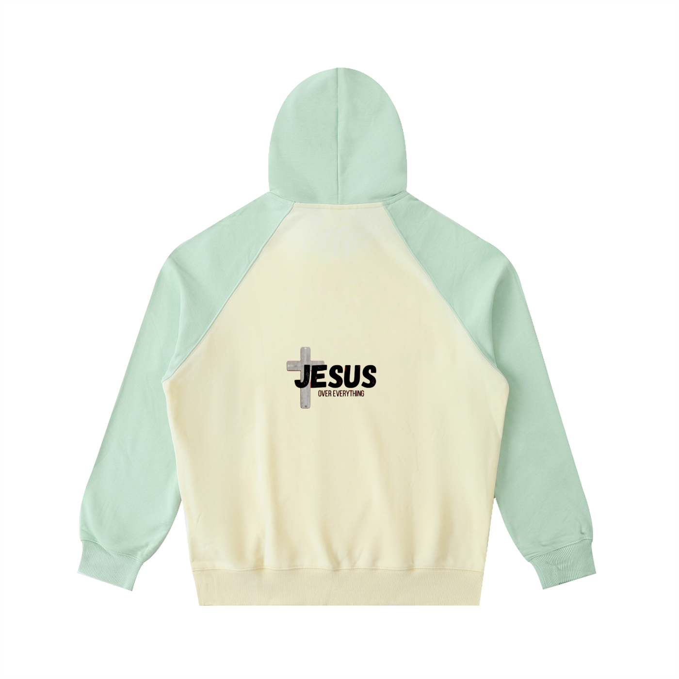 Color-Block Raglan Sleeve Hoodie