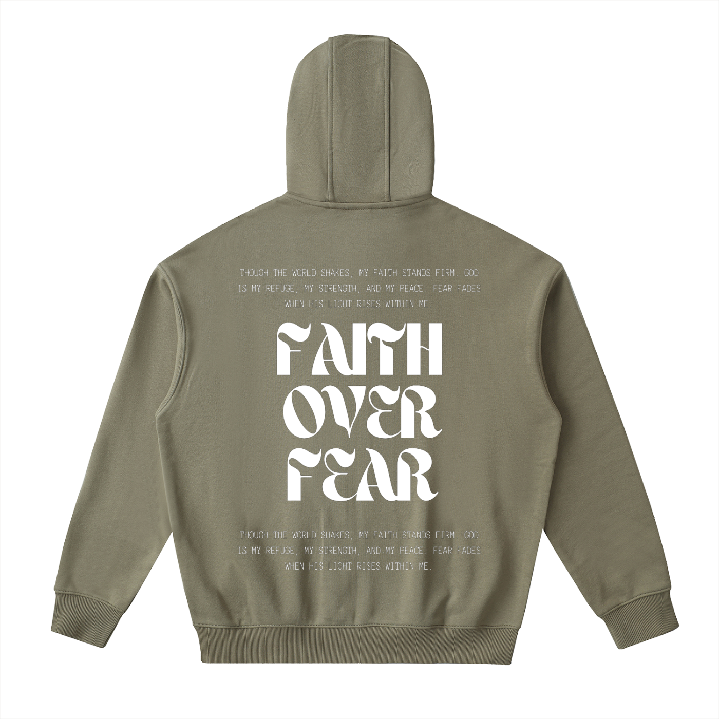 Drop-Shoulder Zip Up Hoodie