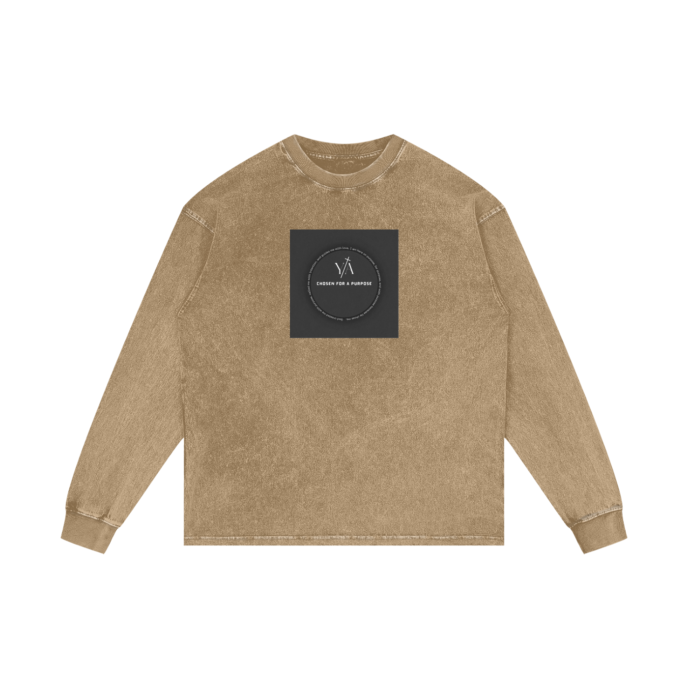 Acid Wash Oversize Long Sleeve T-Shirt