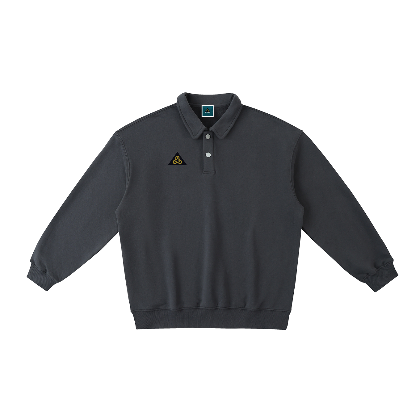 Heavyweight Polo-Collar Sweatshirt