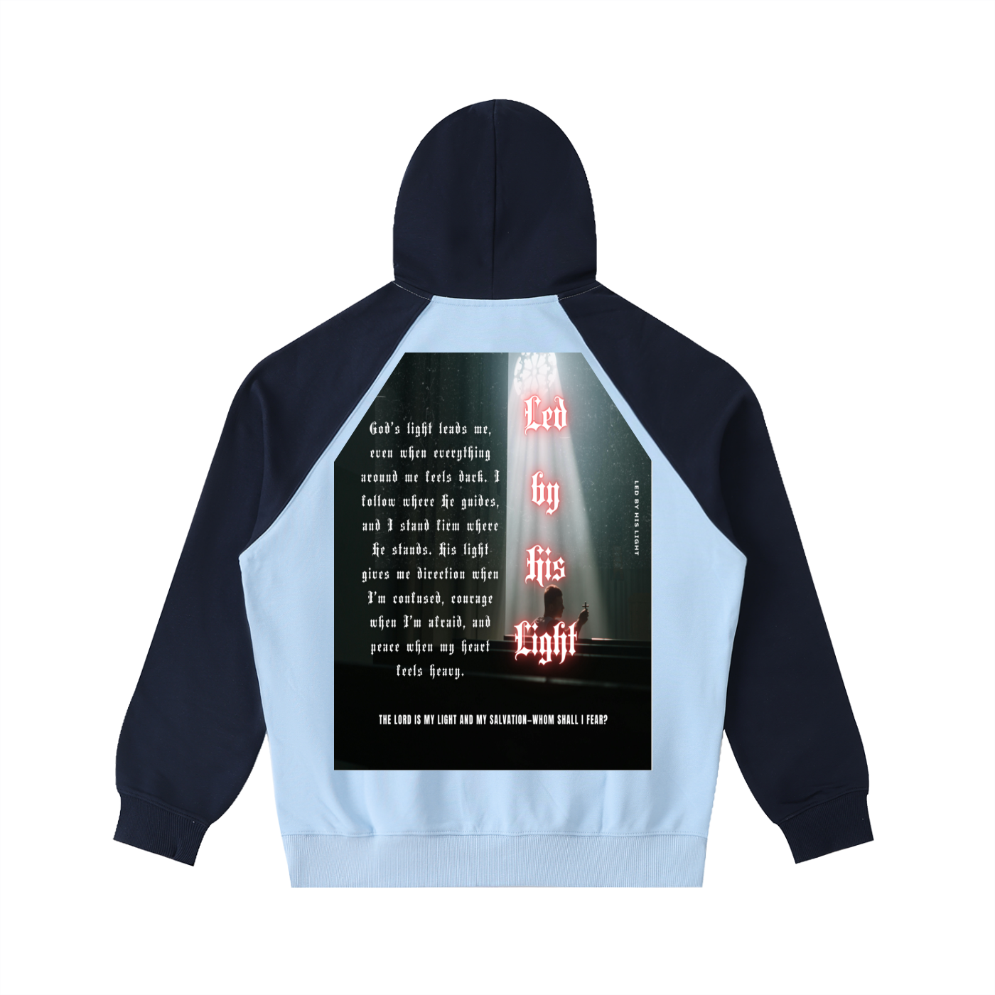 Color-Block Raglan Sleeve Hoodie