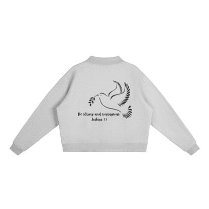 Essential Fleece Mock-Neck Crew Sweatshirt