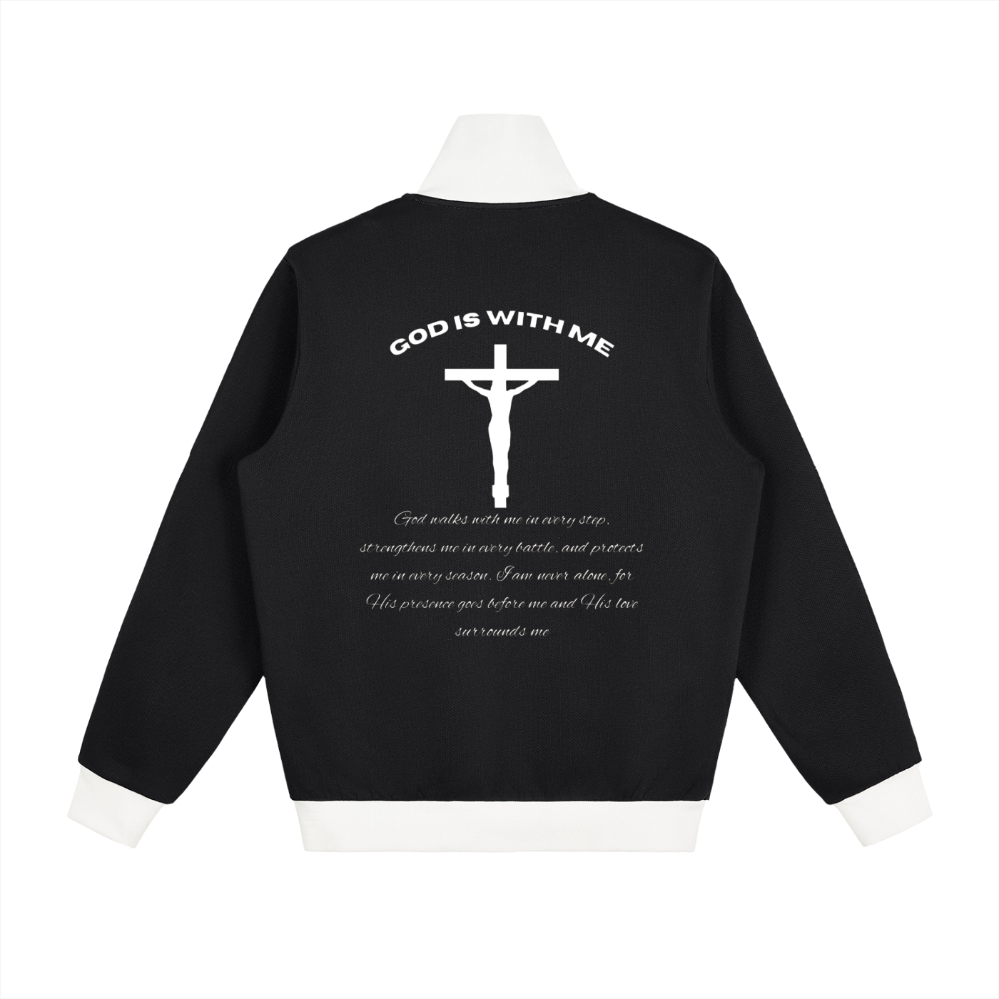 Contrast Side Stripe Fleece Track Jacket