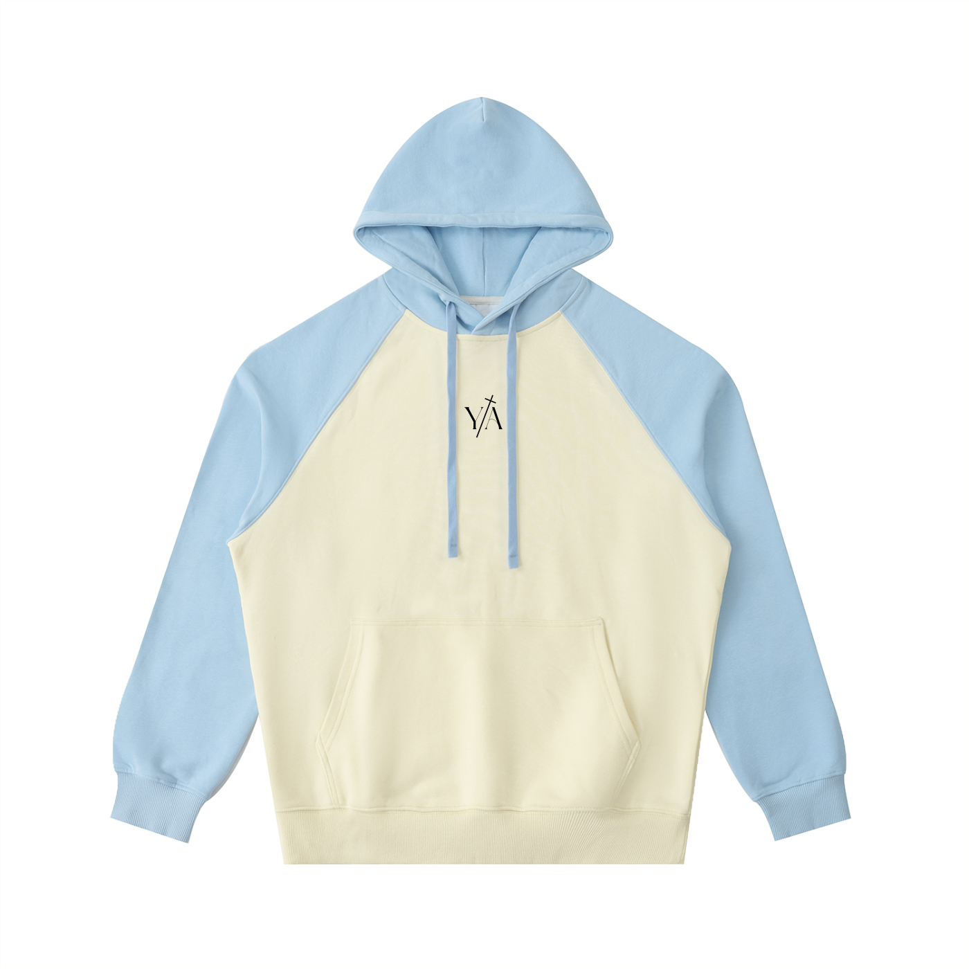 Color-Block Raglan Sleeve Hoodie