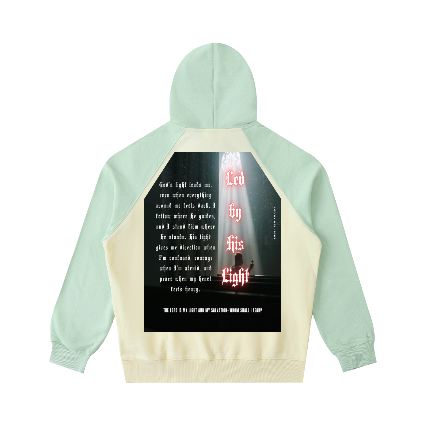 Color-Block Raglan Sleeve Hoodie