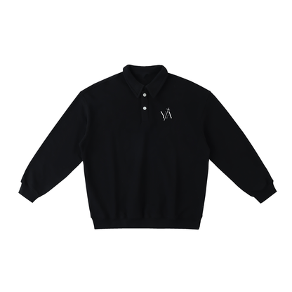 Heavyweight Polo-Collar Sweatshirt