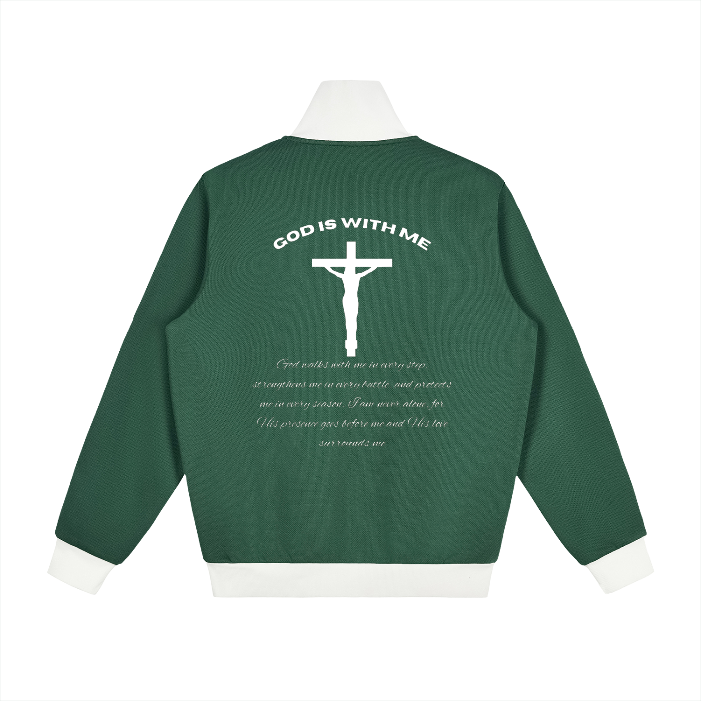 Contrast Side Stripe Fleece Track Jacket