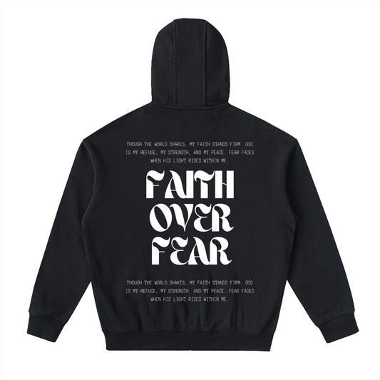 Drop-Shoulder Zip Up Hoodie