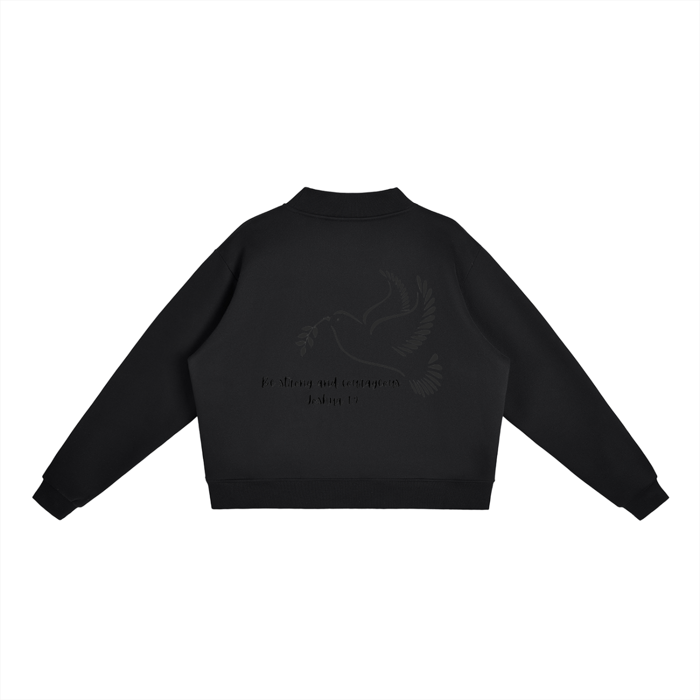 Essential Fleece Mock-Neck Crew Sweatshirt