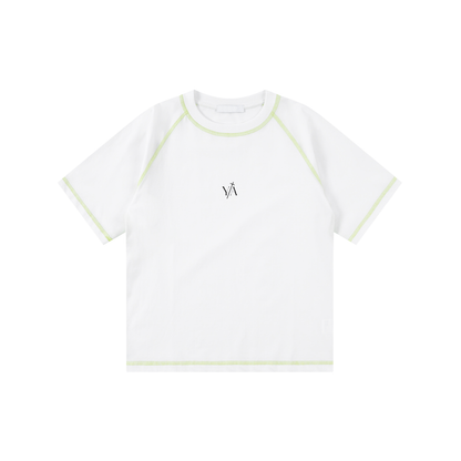 Loose Contrast-Stitched Kids' T-Shirt