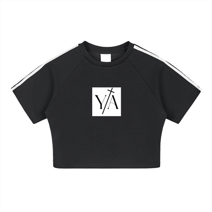 Taped Cooling Performance Crop Top