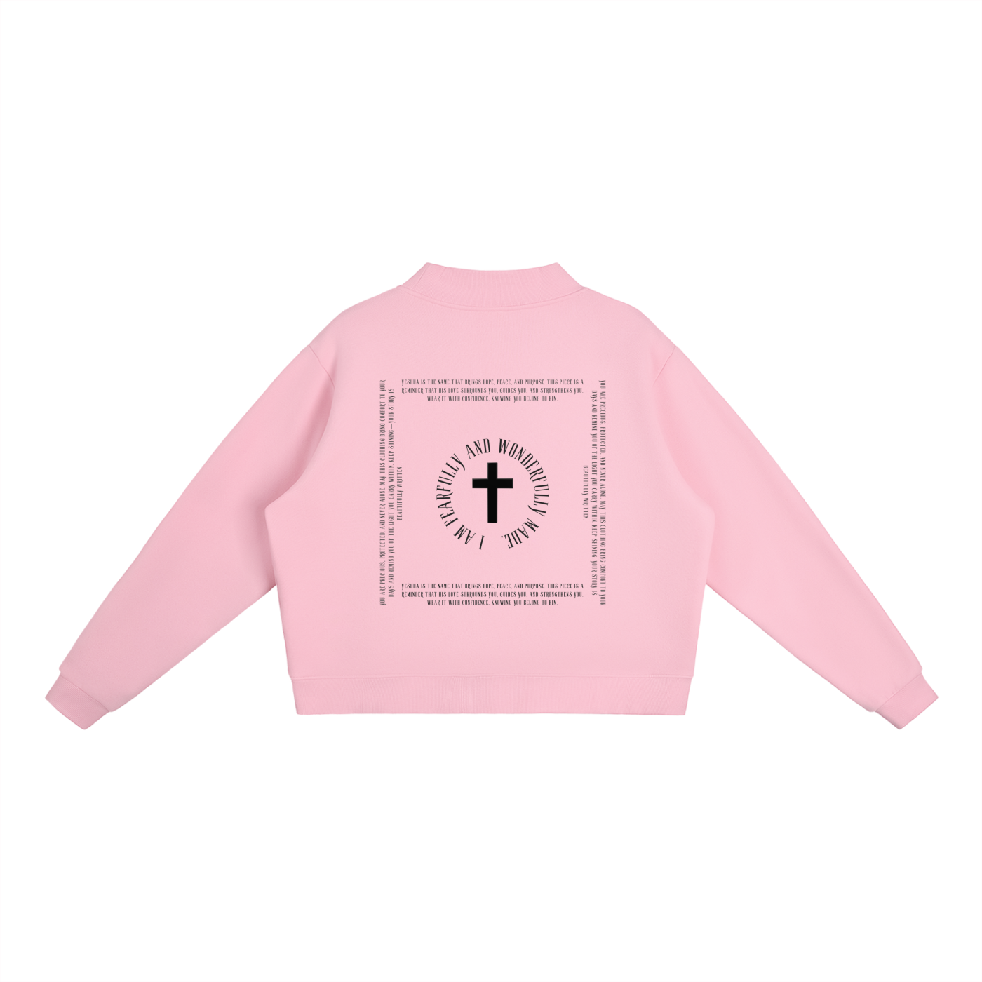 Essential Fleece Mock-Neck Crew Sweatshirt