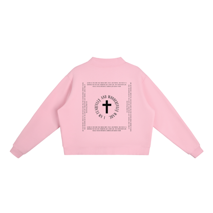 Essential Fleece Mock-Neck Crew Sweatshirt