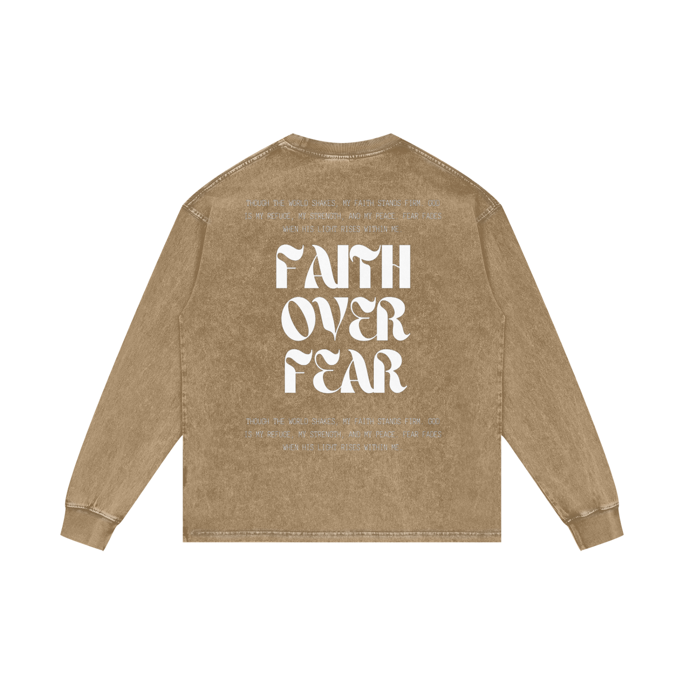 Acid Wash Oversize Long Sleeve T-Shirt