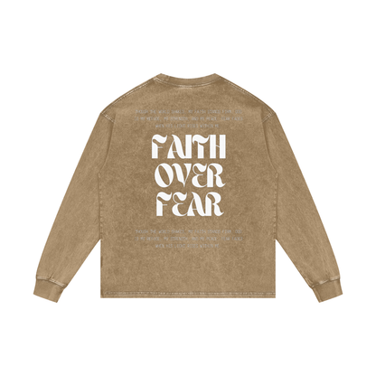 Acid Wash Oversize Long Sleeve T-Shirt