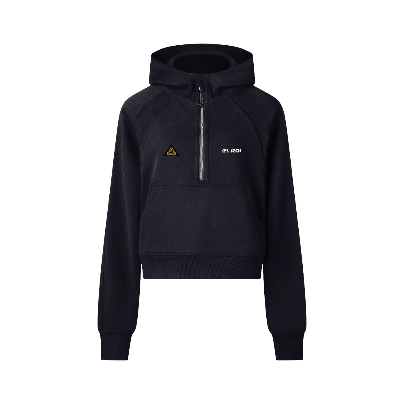 Cropped Half-Zip Hoodie