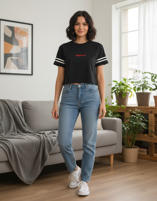 Taped Cooling Performance Crop Top