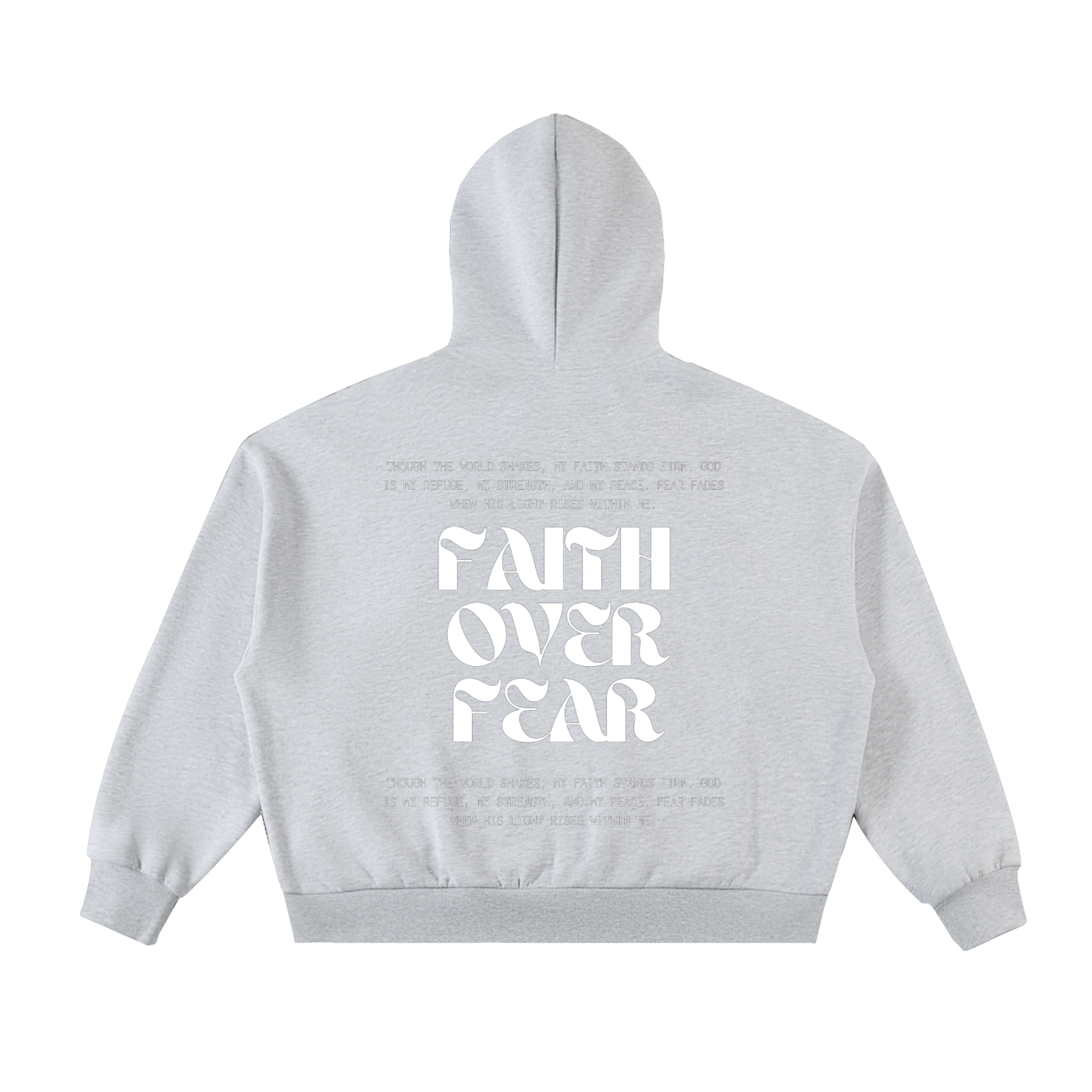 Fleeced Full-Zip Boxy Hoodie