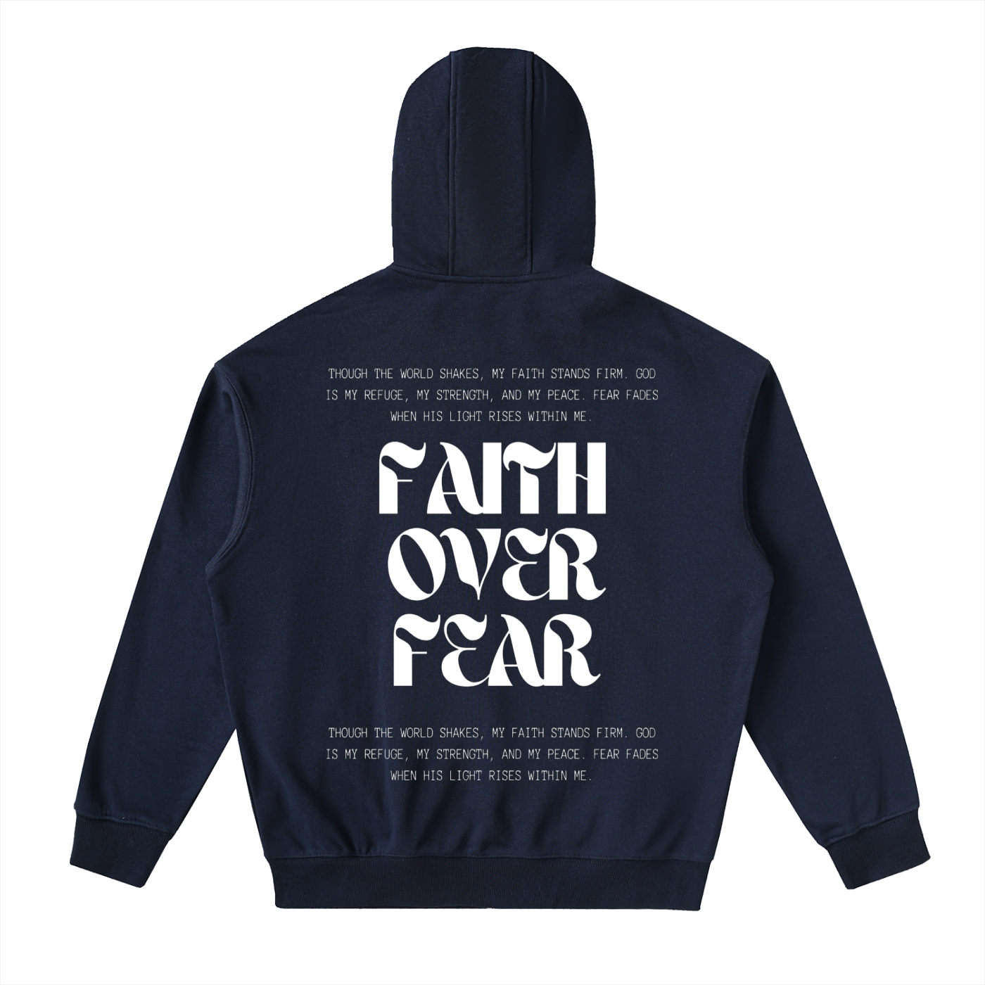 Drop-Shoulder Zip Up Hoodie