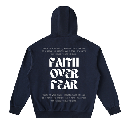 Drop-Shoulder Zip Up Hoodie