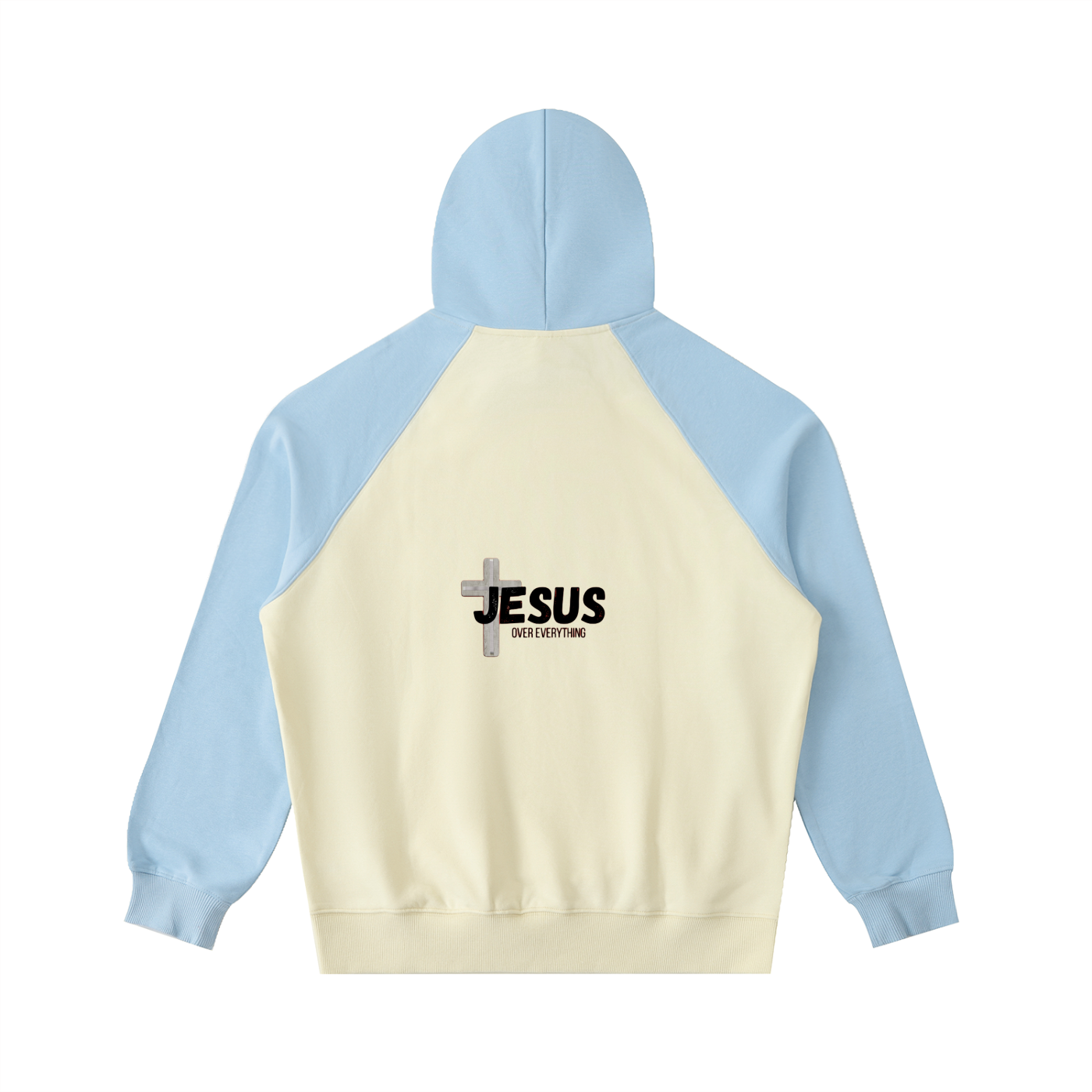 Color-Block Raglan Sleeve Hoodie