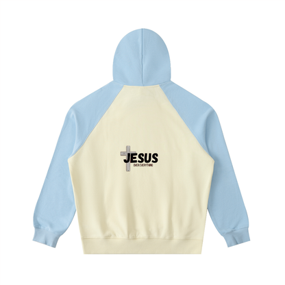 Color-Block Raglan Sleeve Hoodie