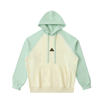 Color-Block Raglan Sleeve Hoodie