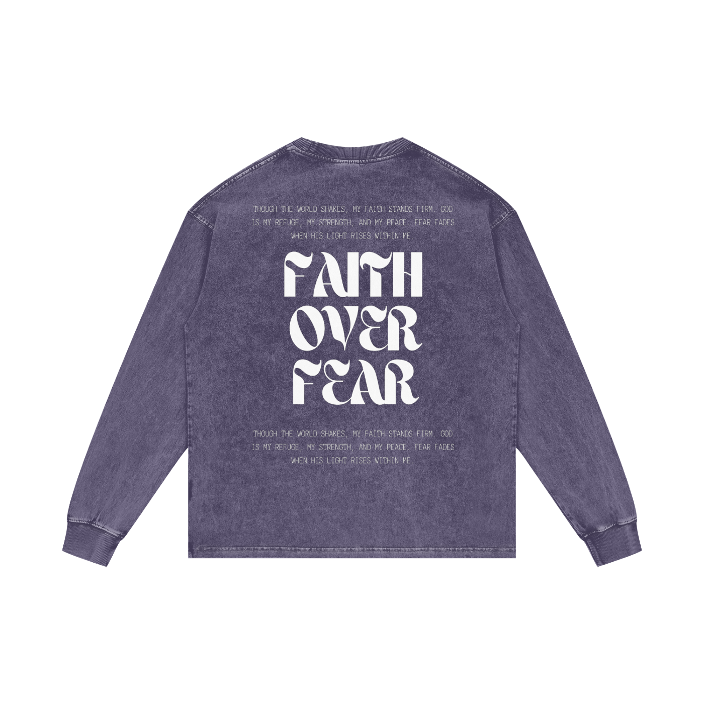 Acid Wash Oversize Long Sleeve T-Shirt