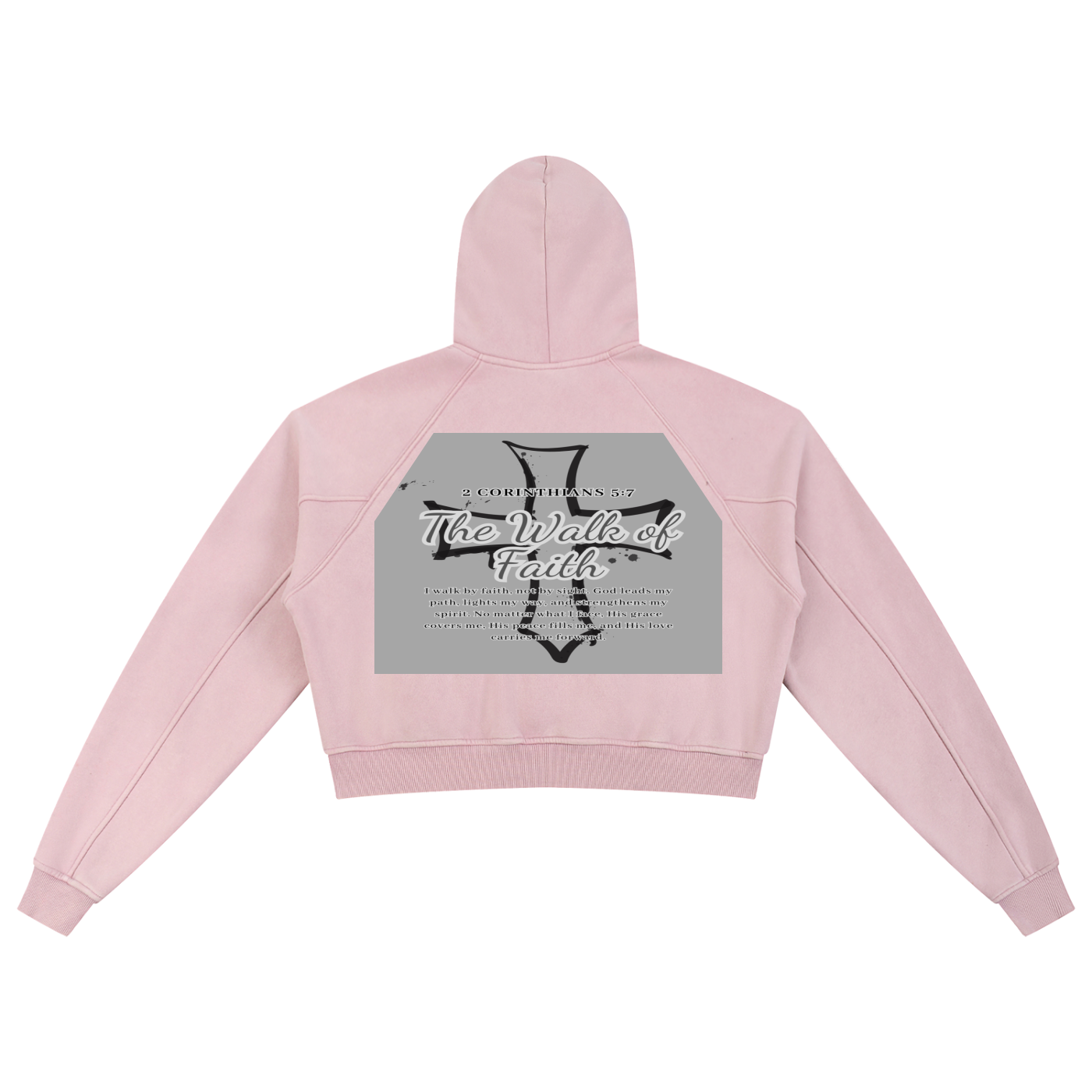 Snow Washed Cropped Hoodie