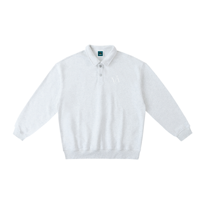 Heavyweight Polo-Collar Sweatshirt