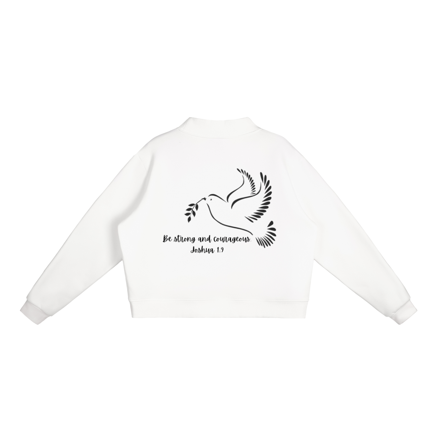 Essential Fleece Mock-Neck Crew Sweatshirt